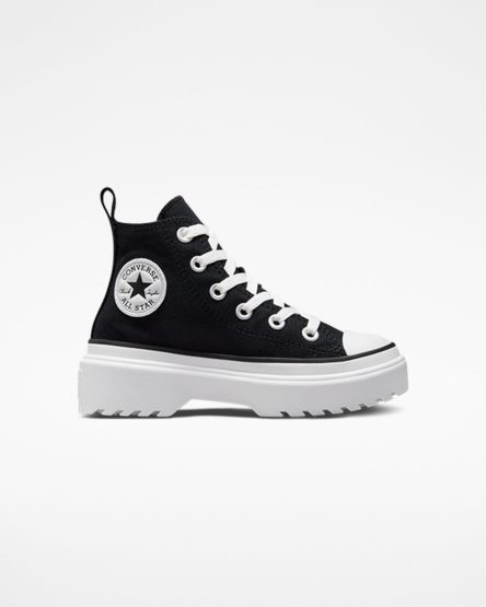 Topanky Na Platforme Converse Chuck Taylor All Star Lugged Lift Platene Vysoke Dievcenske Čierne Biele | SK OSHNA6